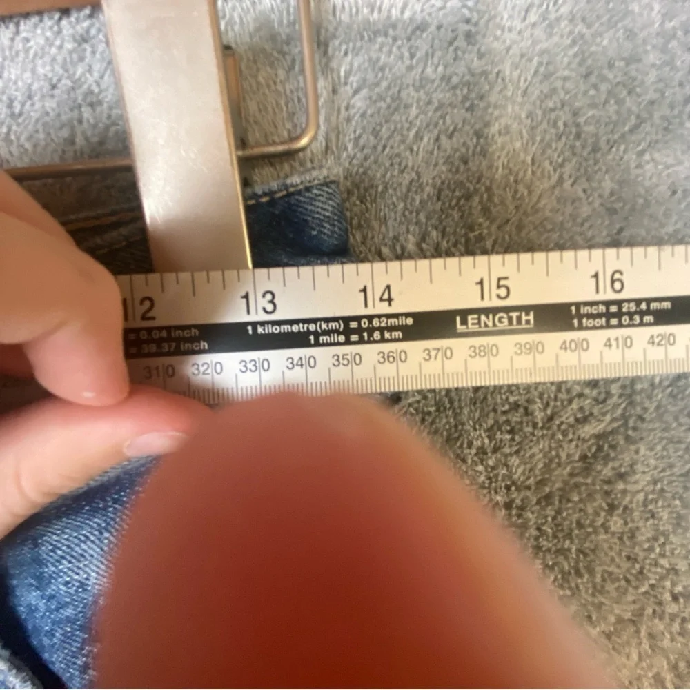 Zara High Waist Wide Leg Size 2 Leg 33 Inseam (Long) Medium Wash Faded Jeans - Picture 4 of 10